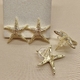 Серьги морская звезда, 21 мм, позолота