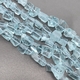 Бусины Кубики тонированного кварца, голубой, 10-12*13-15 мм, нитка