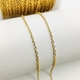 Цепь мелкая Deluxe, 1.9*2.3 мм, позолота, метр