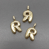 Подвеска Буква R, 20.5*12*4 мм, позолота