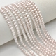 Жемчуг Майорка люкс, 4 мм, розовый, полуматовый, нить