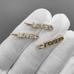 Подвеска Love с фианитами, 26.5*5 мм, позолота