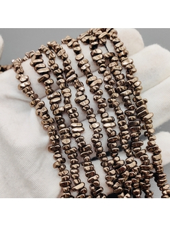 Бусина Гематит, фриформ, 6*4 мм, коричневый