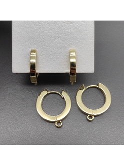 Швензы без фианитов, 19*3 мм, позолота