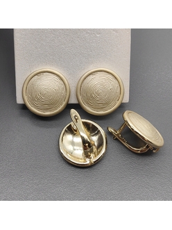 Швензы круг матовый, 16.5 мм, позолота