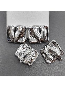 Швензы Прямоугольник, 19*16 мм, родий