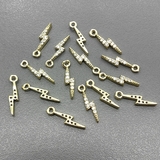 Подвеска молния, 14*3.5 мм, позолота