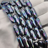 Жемчуг Майорка, палочка, хамелеон, 22*8 мм, нитка