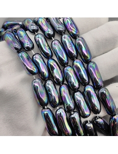 Жемчуг Майорка, палочка, хамелеон, 22*8 мм, нитка