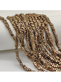 Бусина Гематит, фриформ, 5.5*3 мм, коричневый