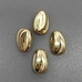 Бусина овал, 18*12*10 мм, позолота