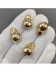 Бусина капля, 19*13 мм, позолота