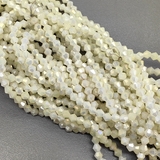 Бусина стеклянный Биконус, 4.5 мм, светло-желтый