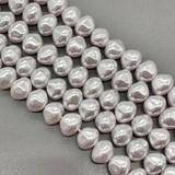 Жемчуг Майорка, фри форм, 10*12 мм, белый, нитка