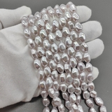 Жемчуг Майорка, картошка, розовый, 11*8 мм, нитка