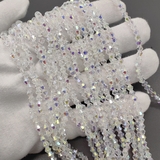 Бусина стеклянный Биконус, 4.5 мм, прозрачный с АВ