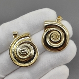 Подвеска улитка, 31*25 мм, позолота