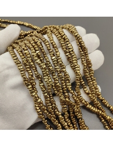 Бусина Гематит, фриформ, 5.5*3 мм, золотистый