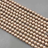 Жемчуг Майорка, 4 мм, песочный, глянцевый