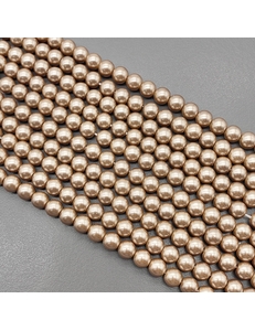 Жемчуг Майорка, 6 мм, песочный, глянцевый