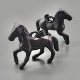 Подвеска Большая лошадка с коричневой эмалью, 35*41 мм