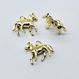 Подвеска Лошадь стоит, 16*20 мм, позолота