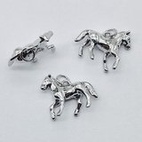 Подвеска Лошадь стоит, 16*20 мм, родий