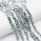 Бусина Гематит, фриформ, 7-9*2.5 мм, серый