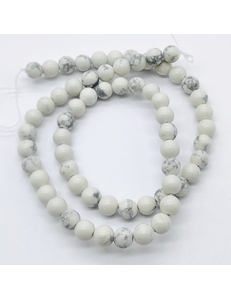 Бусина Кахолонг глянцевый, 6 мм, нитка