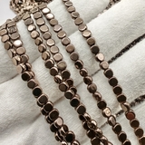 Бусина Гематит, таблетка, 4 мм, коричневый, нитка