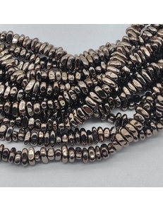 Бусина Гематит, фриформ, 5-6*2-2.5 мм, коричневый, нитка