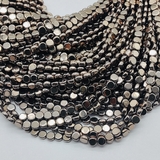 Бусина Гематит, таблетка, 4 мм, коричневый, нитка