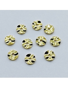 Бусины Разделители Волна, 6*1.2 мм, позолота, 10 шт