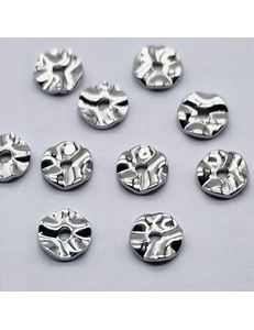 Бусины Разделители Волна, 6*1.2 мм, родий, 10 шт