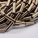 Бусина Гематит, трубочка, 13*4 мм, коричневый, нитка