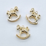 Подвеска лошадка качалка, 14 мм, позолота