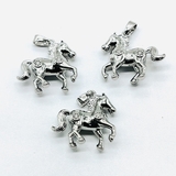 Подвеска Лошадь, конь, 19 мм, родий