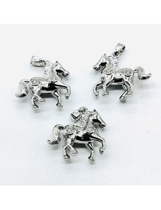 Подвеска Лошадь, конь, 19 мм, родий