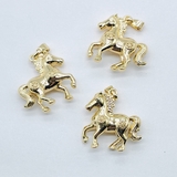 Подвеска Лошадь, конь, 19 мм, позолота
