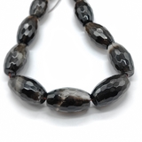 Бусины Раухтопаз, граненный бочонок, 25*15 мм, коричневый, шт