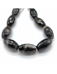 Бусины Раухтопаз, граненный бочонок, 25*15 мм, коричневый, шт