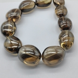 Бусины Раухтопаз, гладкий овал, 30*22*15 мм, коричневый, шт