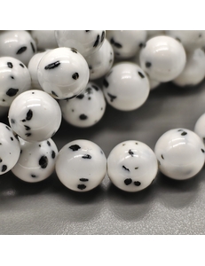 Говлит глянцевый, пятнистый, 10 мм, нитка