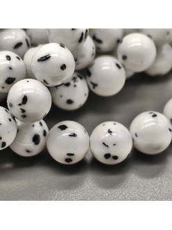 Говлит глянцевый, пятнистый, 10 мм, нитка