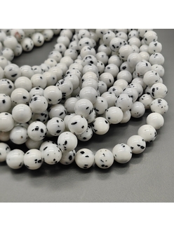 Говлит глянцевый, пятнистый, 8.5 мм, нитка