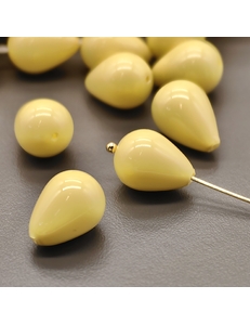 Жемчуг бусина Майорка, 10*14 мм, желтый, шт
