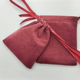 Бархатный мешок, бордовый, 9.5*12 cм