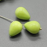 Жемчуг бусина Майорка, 10*14 мм, салатовый, шт