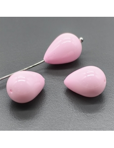 Жемчуг бусина Майорка, 10*14 мм, розовый, шт