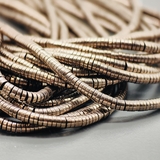 Бусина Гематит, рондели, 3*1 мм, коричневый, нитка